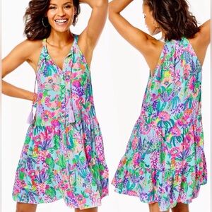 Lilly Pulitzer Carolane Halter Swing Dress NWT Me and My Zesty Small